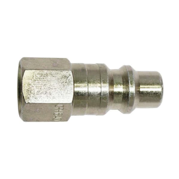 Interstate Pneumatics Quick Connect Coupler Plug, Industrial, 3/8 in x 1/4 in Female NPT, Steel, Pack of 6 CPH640-D6 - main